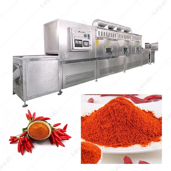 Essiccatore industriale a nastro, farina di grano, forno a microonde, apparecchiature di sterilizzazione