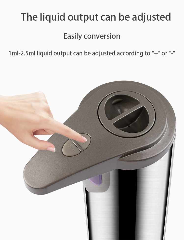 Saige 250ml Table Top Stainless Steel Automatic Liquid Soap Dispenser for Amazon