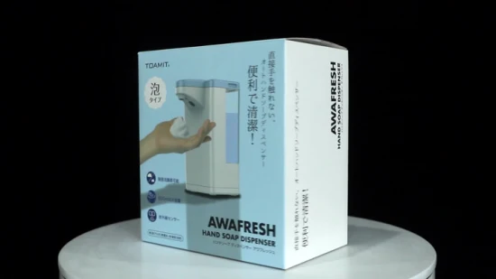 2022 Dispenser di sapone da bagno per mani a spruzzo automatico touchless disinfettante con termometro di nuovo tipo